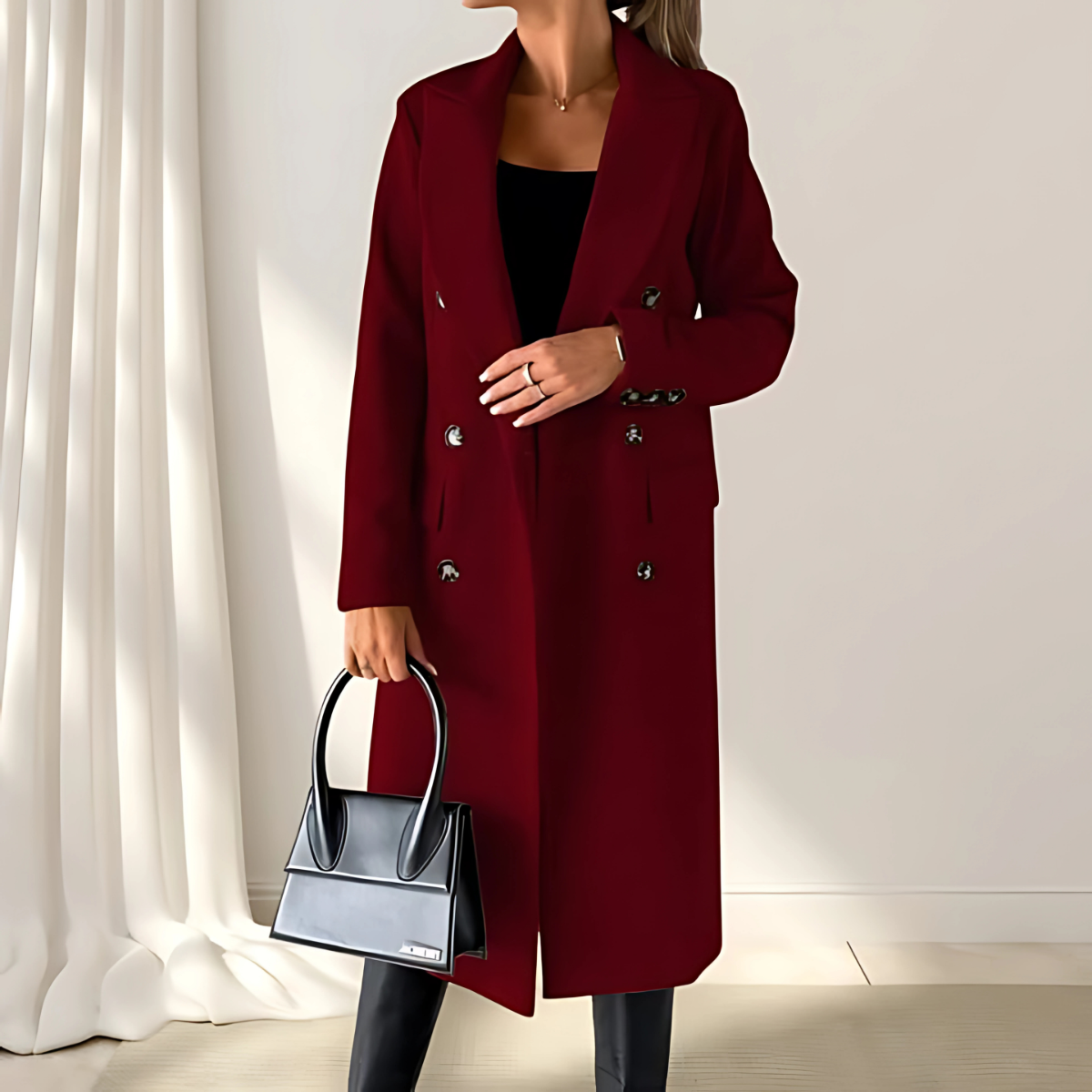 Maison Svala™ | Värmande Långkappa i Tidlös Design