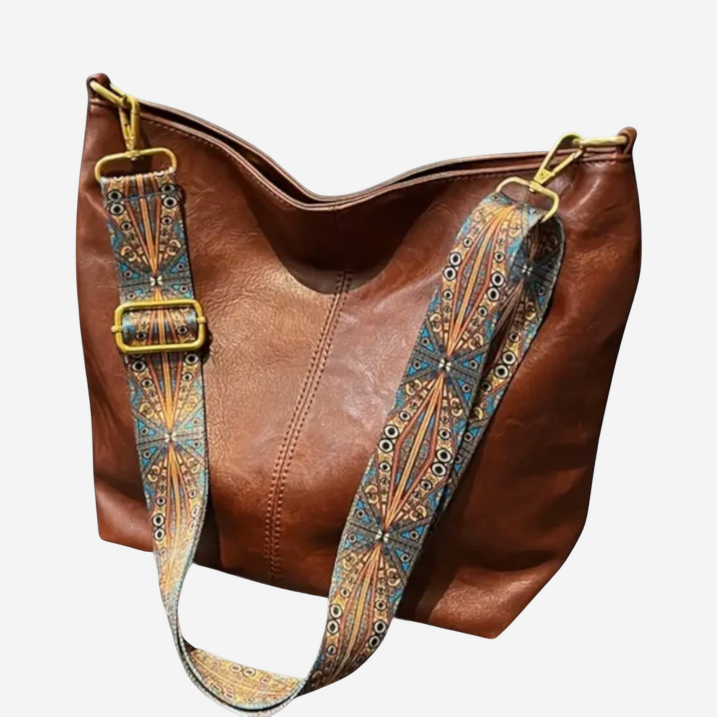 Maison Svala™ |Axelremsväska i retrostil med mönstrat band