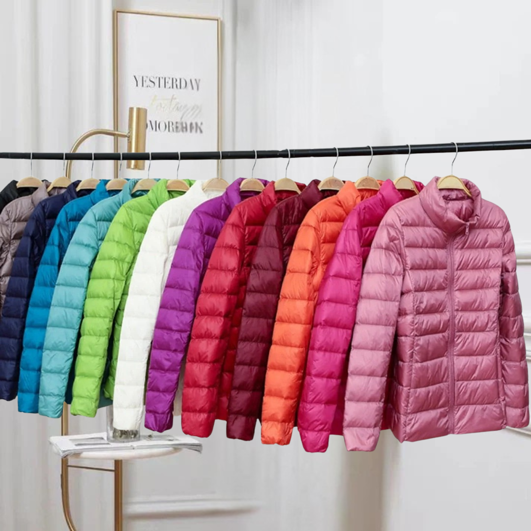 Maison Svala™ | Elin Ny Ultralätt Jacka med Vita Ankorfjädar