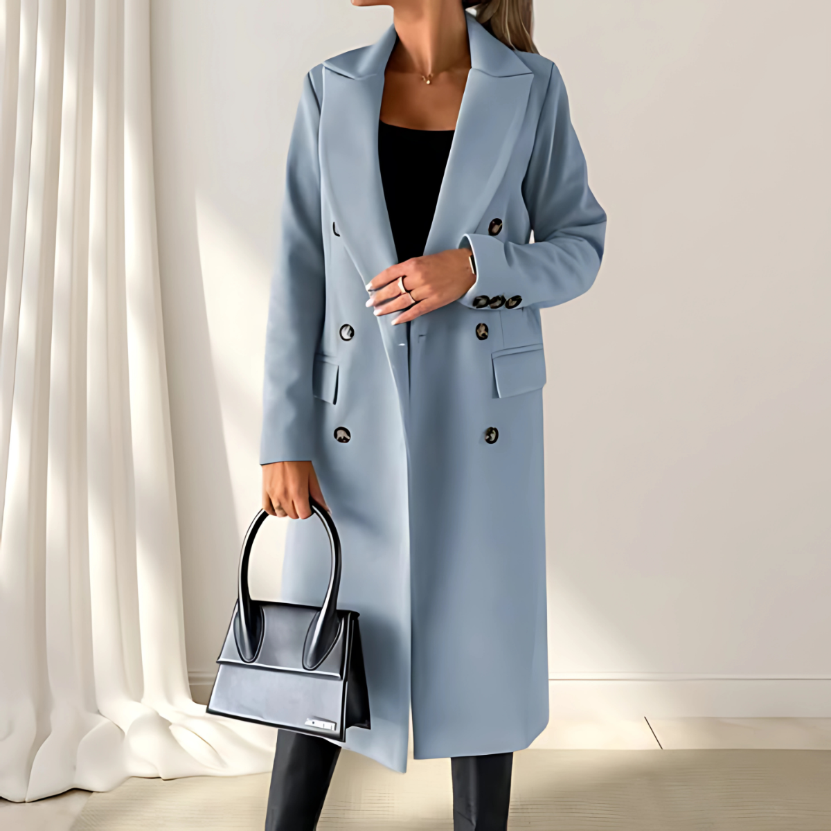 Maison Svala™ | Värmande Långkappa i Tidlös Design