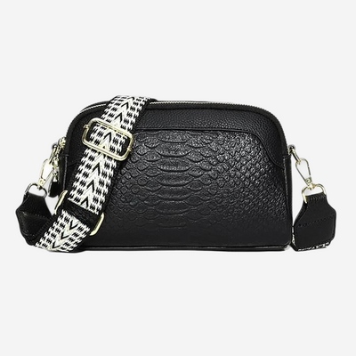 Maison Svala™ | Snygg crossbody-väska i läder i alligatormönster