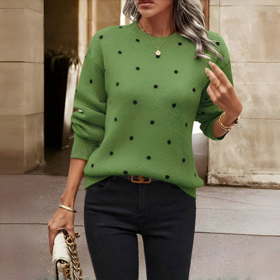 Maison Svala™ | Stickad Tröja med Prickar