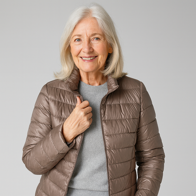 Maison Svala™ | Elin Ny Ultralätt Jacka med Vita Ankorfjädar