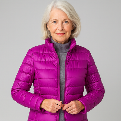 Maison Svala™ | Elin Ny Ultralätt Jacka med Vita Ankorfjädar