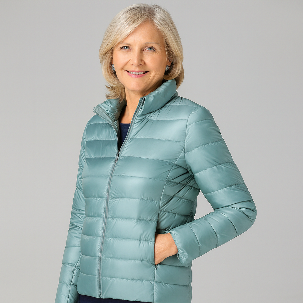 Maison Svala™ | Elin Ny Ultralätt Jacka med Vita Ankorfjädar