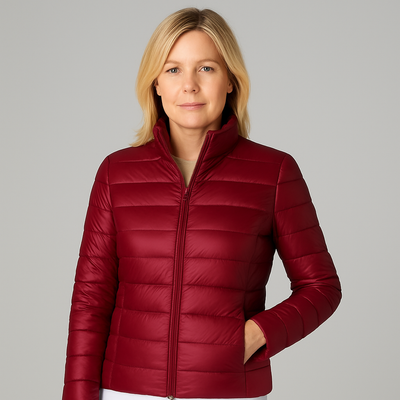 Maison Svala™ | Elin Ny Ultralätt Jacka med Vita Ankorfjädar