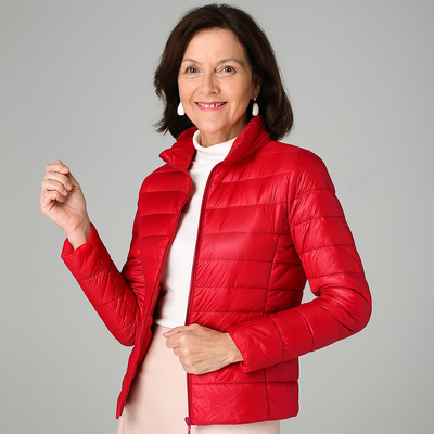 Maison Svala™ | Elin Ny Ultralätt Jacka med Vita Ankorfjädar