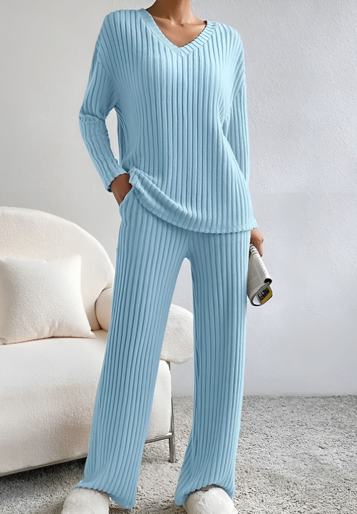 Maison Svala™ | Tvådelad Stickad Set