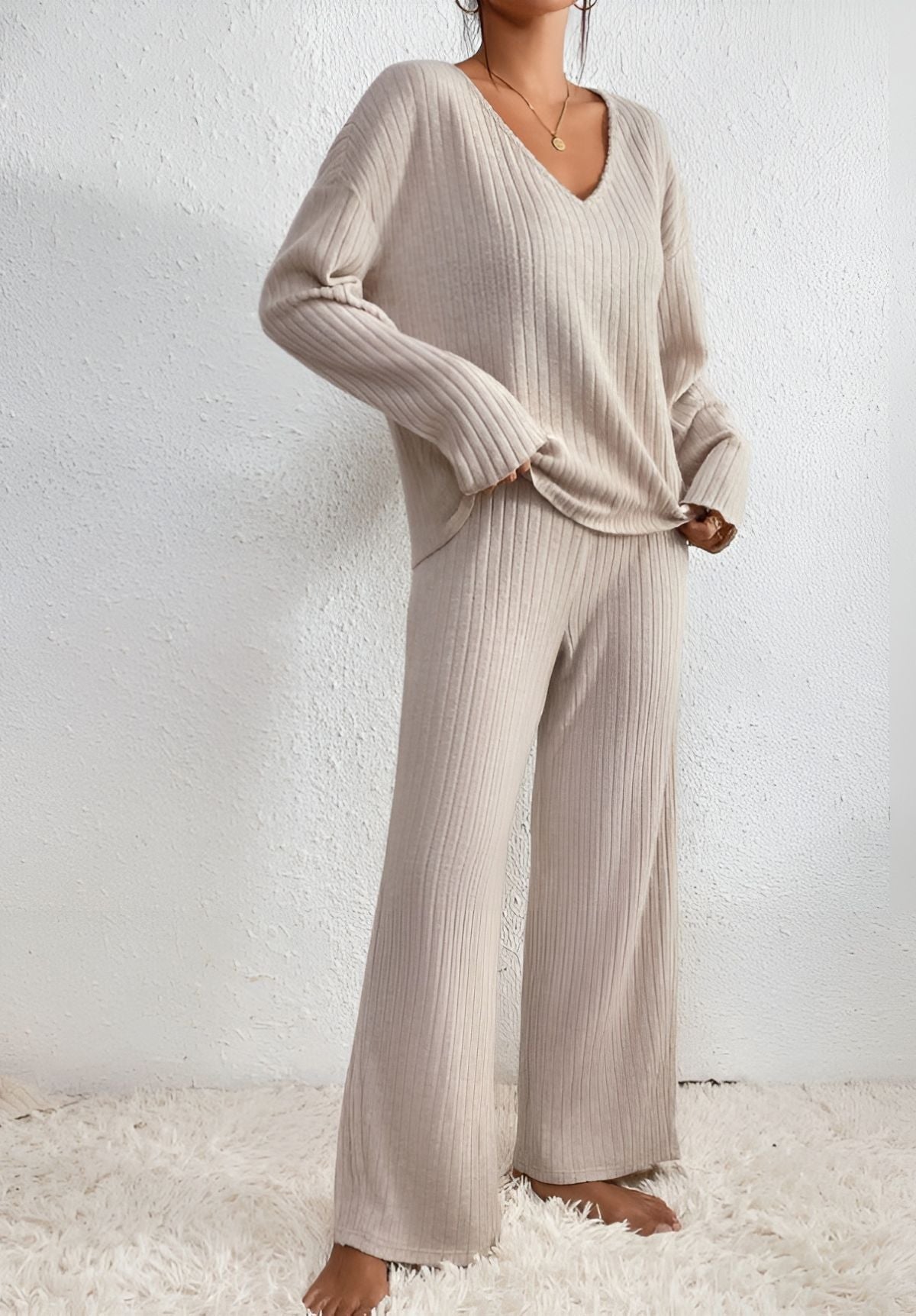 Maison Svala™ | Tvådelad Stickad Set