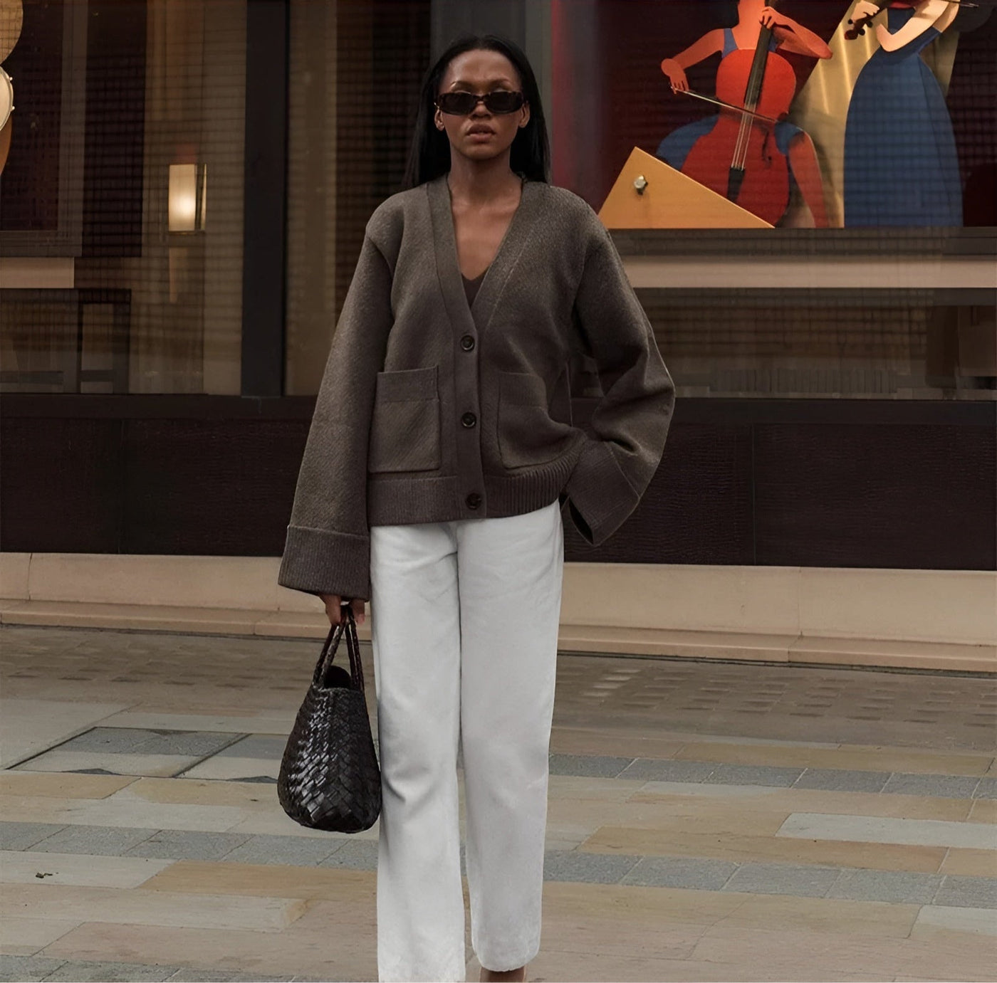 Maison Svala™ | V-hals Väst med Knappar