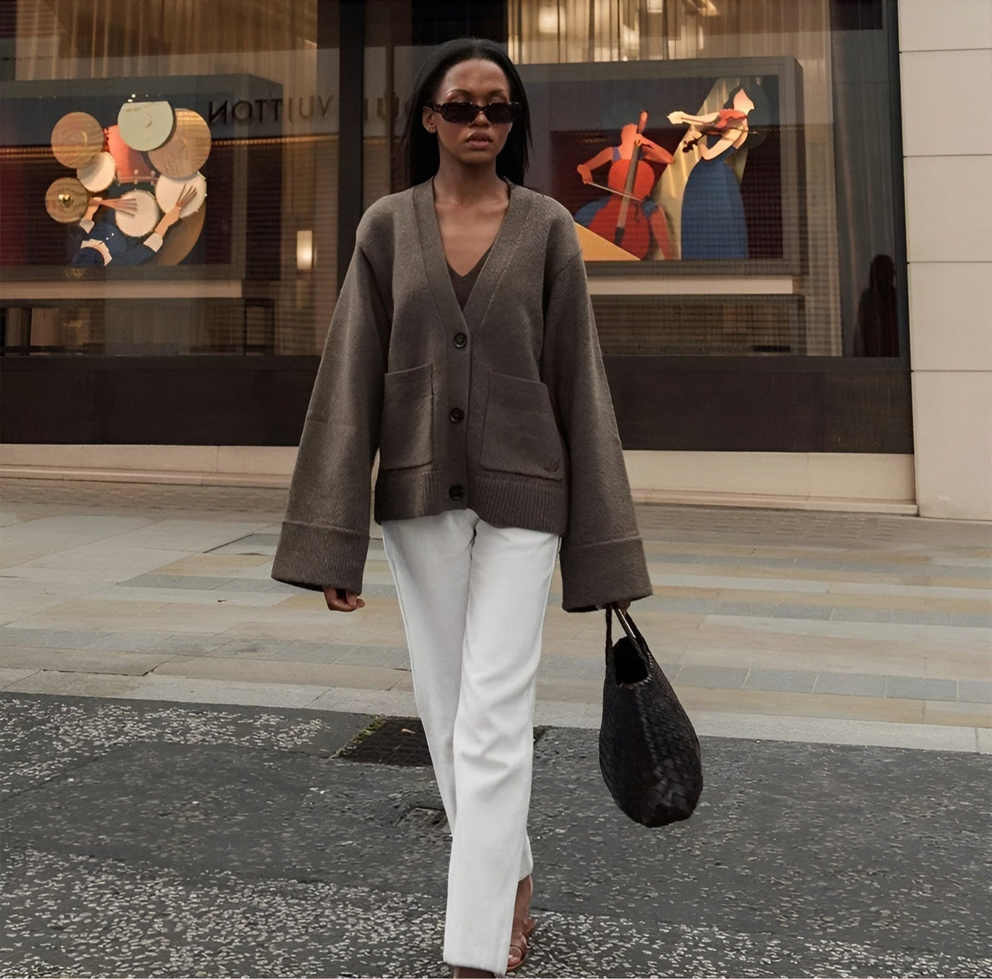 Maison Svala™ | V-hals Väst med Knappar