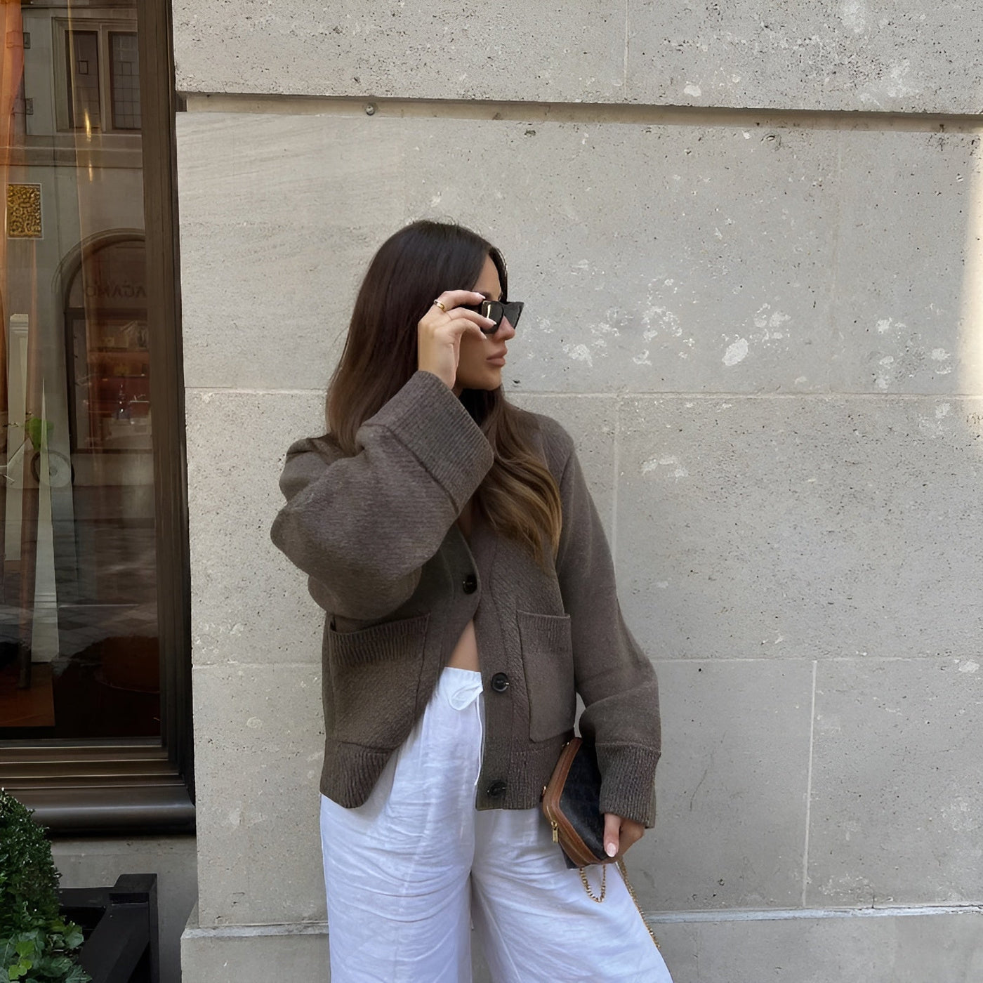 Maison Svala™ | V-hals Väst med Knappar