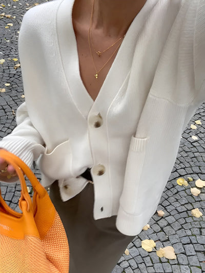 Maison Svala™ | V-hals Väst med Knappar