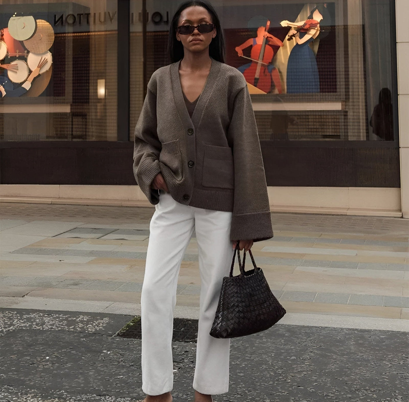 Maison Svala™ | V-hals Väst med Knappar