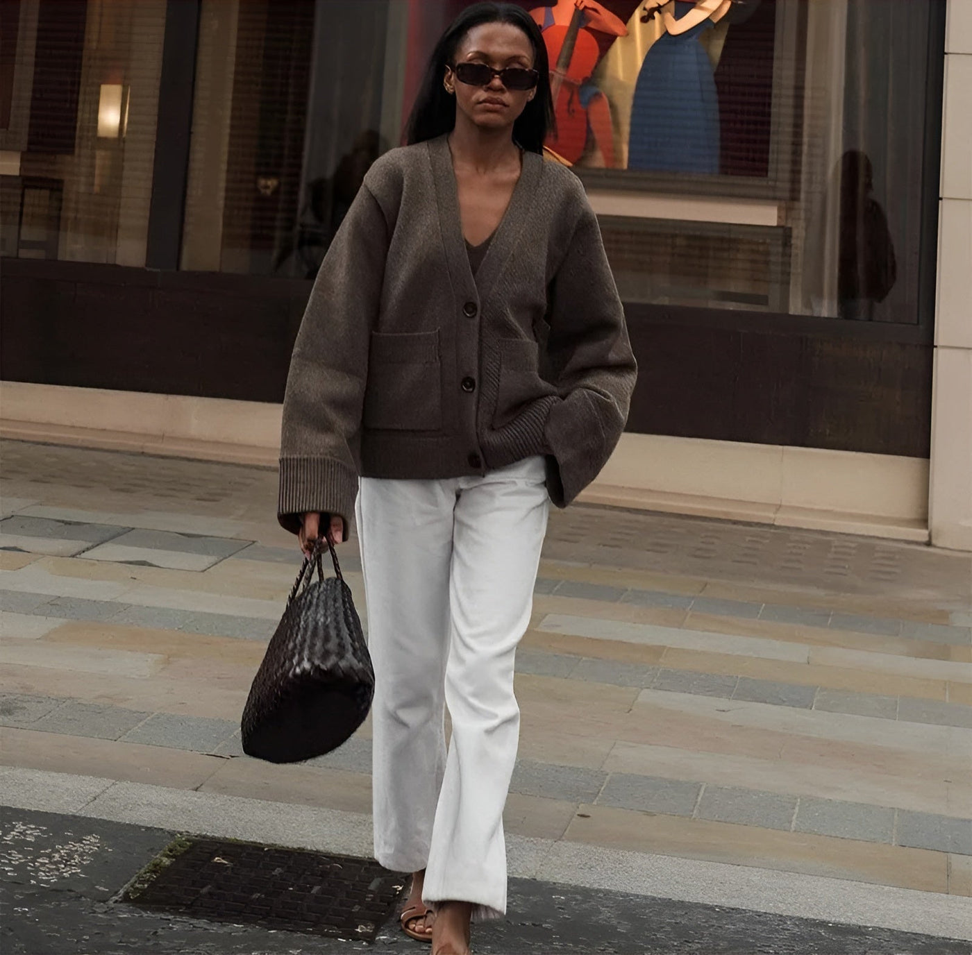 Maison Svala™ | V-hals Väst med Knappar