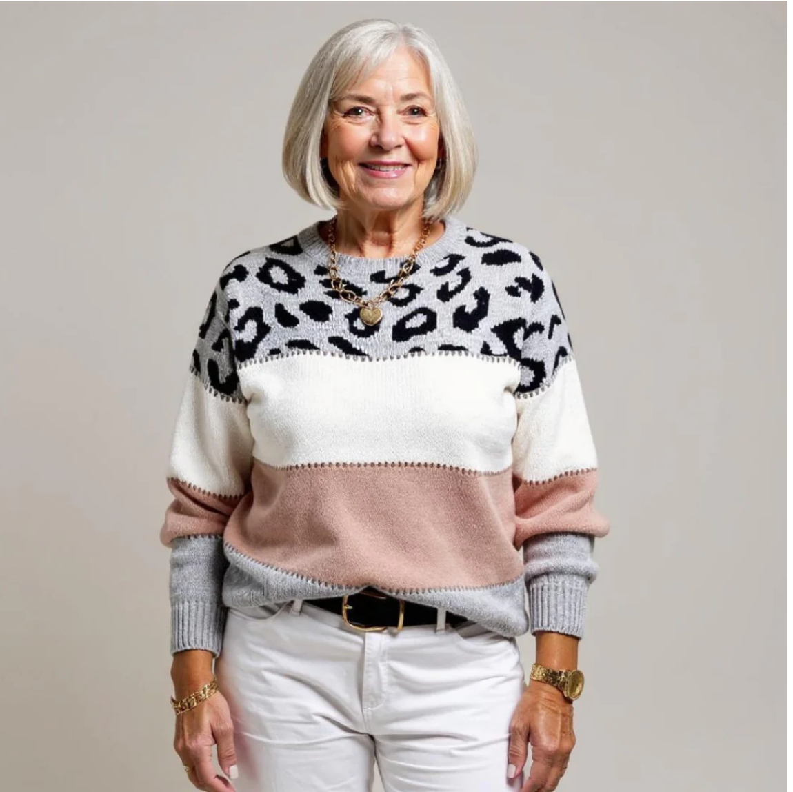 Maison Svala™ | Valmont Elegant leopardtröja