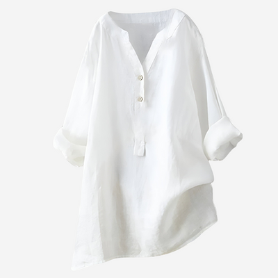 Maison Svala™ | Luftig och bekväm linneskjorta med knappar