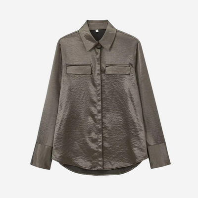 Maison Svala™ | Silkeslook skjorta