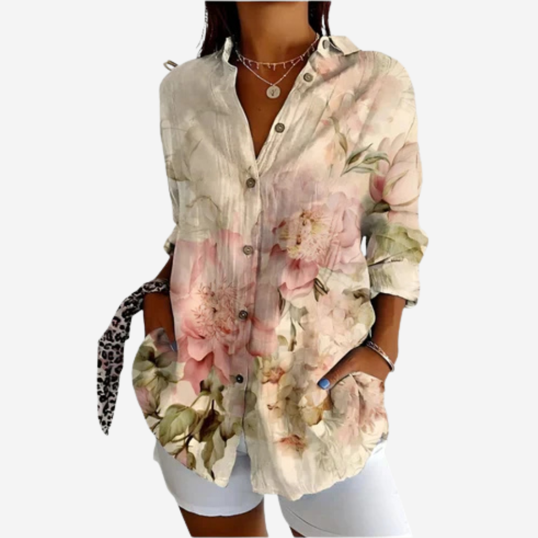 Maison Svala™ | Färgglad mönstrad blus