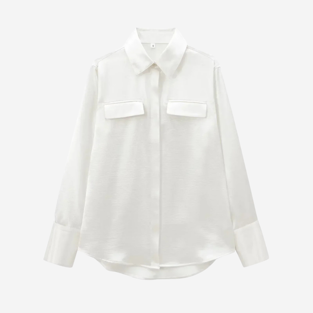 Maison Svala™ | Silkeslook skjorta