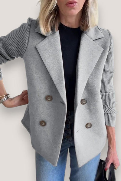 Maison Svala™ | Elegant Stickad Ärmlös Blazer