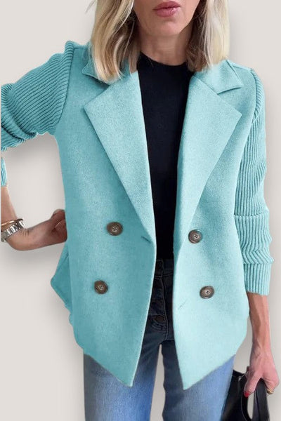 Maison Svala™ | Elegant Stickad Ärmlös Blazer