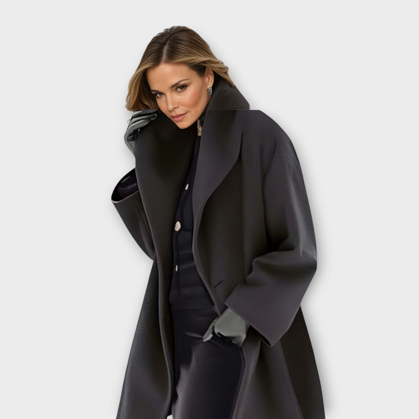 Maison Svala™ | Elegant Lång Trenchcoat