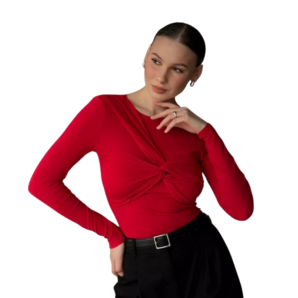 Juliette | Den Långa Twisttoppen med Långa Ärmar